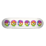 Skateboard - POP ART SKULLS