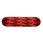 Skateboard Red Black White