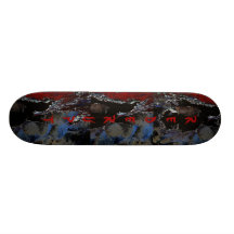 Skateboard Red Erupt ZIZZAGO
