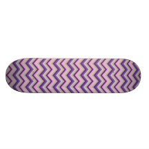 Skateboard  Retro Zig Zag Chevron Pattern