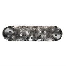Skateboard Silver Space