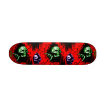Skateboard - Skulls Breaking thru Skateboard