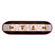 SKATEBOARD THIS IS A DAMMNED HELL by SHIRTAMERICA Personalisierte Skateboarddecks