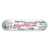 Skateboard with Defcon2012, Die Krupps, V2A ...