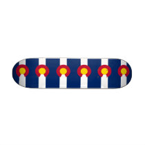 Skateboard with flag of Colorado