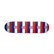 Skateboard with flag of Croatia