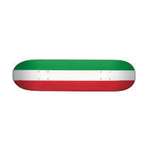 Skateboard with flag of Italy