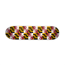 Skateboard with flag of Maryland