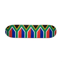 Skateboard with flag of South Africa