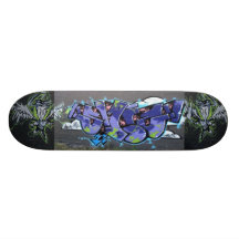 Skateboard with Graffiti art
