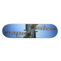 Skateboard with London Eye Ferris Wheel