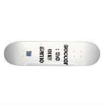 skateboard with soccer touch