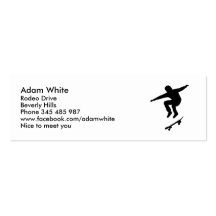 Skateboarder Business Card Templates