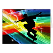 Skateboarder in Criss Cross Lightning