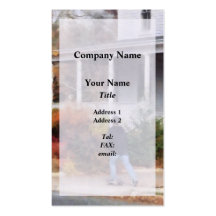 Skateboarder on Sidewalk Business Cards