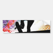 Skateboarder Silhouette Bumper Sticker