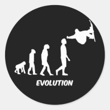 skateboarding d'évolution autocollants