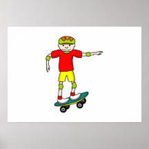Skateboarding Poster