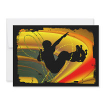 Skateboarding Silhouette in the Bowl