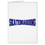 Skateboarding University Style Greeting Cards