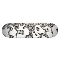 Skateboards Black White Twisted Snake 2A