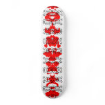 Skateboards with abstract graphics