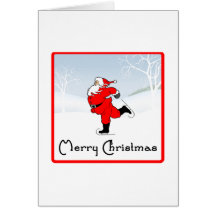 SkateChick Santa Card