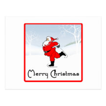 SkateChick Santa Postcards