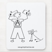 Skater and dog mousepad