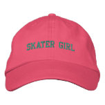 Skater Girl Embroidered Cap embroidered hats