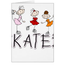 Skater Girl Greeting Card