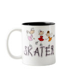 Skater Girl Stick Figures Mug