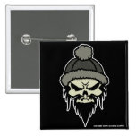 Skater Skull Button