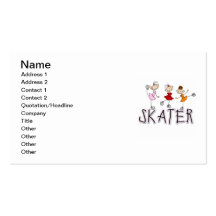 Skater T-shirts and Gifts Business Cards