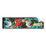 SkaterGirl Tatto Bumper Sticker bumper stickers