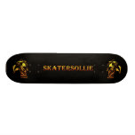 skatersollie horde yellow red skateboard deck