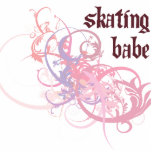 Skating Babe Photo Cutouts