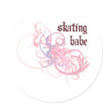 Skating Babe stickers