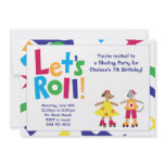 Skating Birthday Party Invitation