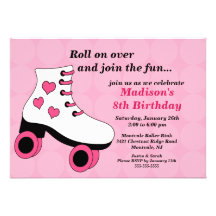 Skating Birthday Party Invitation