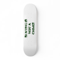 skating is not a crime!! skateboard decks