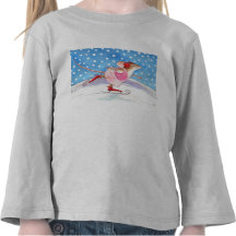 Skating Mouse Kids' tee shirt