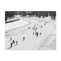 Skating on the Rideau Canal - Postcard