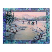 SKATING PARTY by SHARON SHARPE Post Card