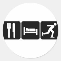Skating Round Stickers