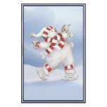 Skating Snowman Stationary stationery