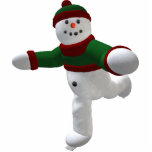 Skating Vintage Snowman photo sculptures