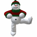 Skating Vintage Snowman photo sculptures