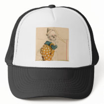 Skeletal Clown Mesh Hat