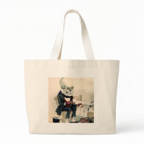 Skeletal Last Rites Tote Bags